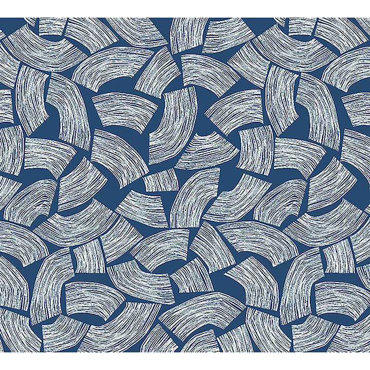 elements-indigo-scribbled-arches-wallpaper-york-wallcoverings-ghs50164w - York Wallcoverings Wallpaper