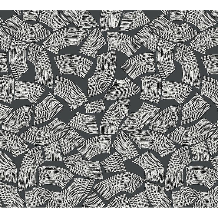 elements-black-scribbled-arches-wallpaper-york-wallcoverings-ghs50165w - York Wallcoverings Wallpaper