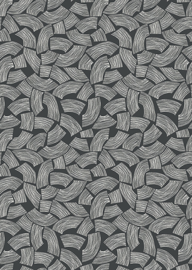 elements-black-scribbled-arches-wallpaper-york-wallcoverings-ghs50165w - York Wallcoverings Wallpaper