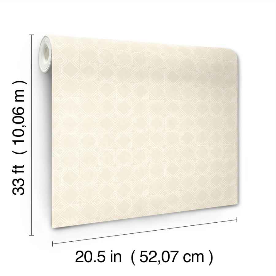 Button Block Taupe Geometric Wallpaper - York Wallcoverings - 3125-72307 - York Wallcoverings Wallpaper