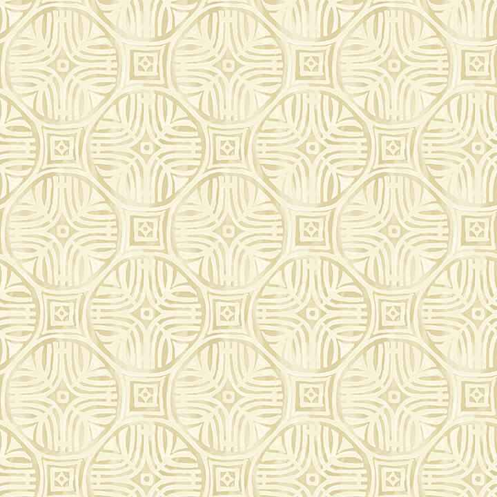 Sandee Butter Medallion Wallpaper - York Wallcoverings - 3125-72312