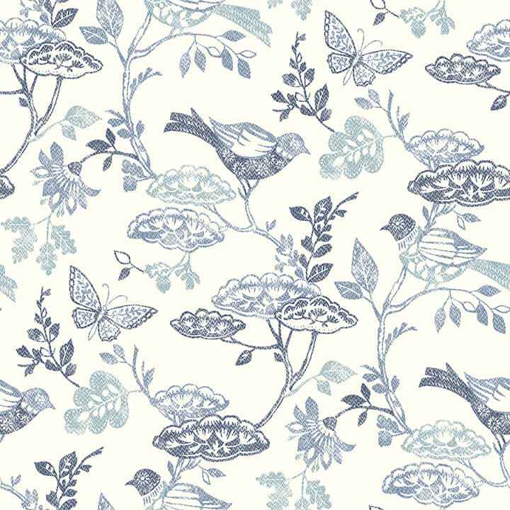 Malmo Blue Trail Wallpaper - York Wallcoverings - 3125-72316 - York Wallcoverings Wallpaper