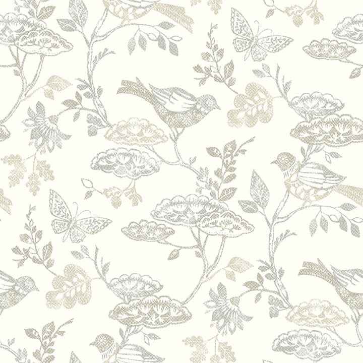 Malmo Grey Trail Wallpaper - York Wallcoverings - 3125-72317