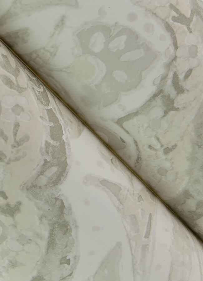 Mimir Dove Quilted Damask Wallpaper - York Wallcoverings - 3125-72339