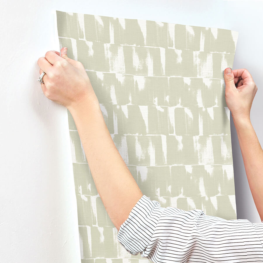 bancroft-sage-artistic-stripe-wallpaper-york-wallcoverings-4122-27023 - York Wallcoverings Wallpaper