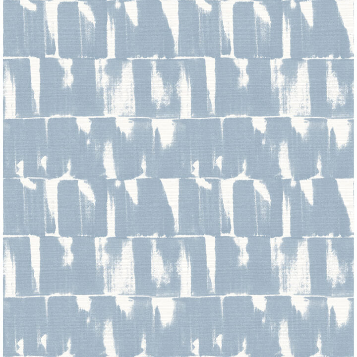 bancroft-blue-artistic-stripe-wallpaper-york-wallcoverings-4122-27025 - York Wallcoverings Wallpaper