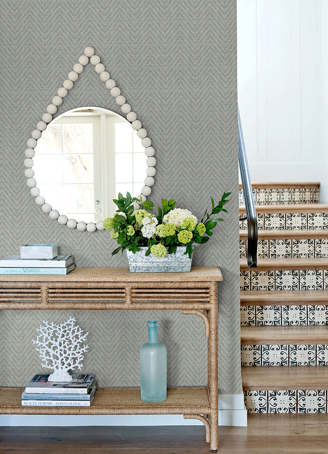 glynn-sterling-chevron-wallpaper-york-wallcoverings-4122-27042 - York Wallcoverings Wallpaper