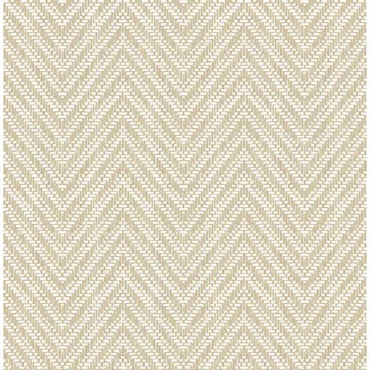 Glynn Wheat Chevron Wallpaper - York Wallcoverings - 4122-27045