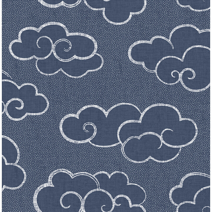 navy-alto-peel-and-stick-wallpaper-york-wallcoverings-nus4981 - York Wallcoverings Wallpaper