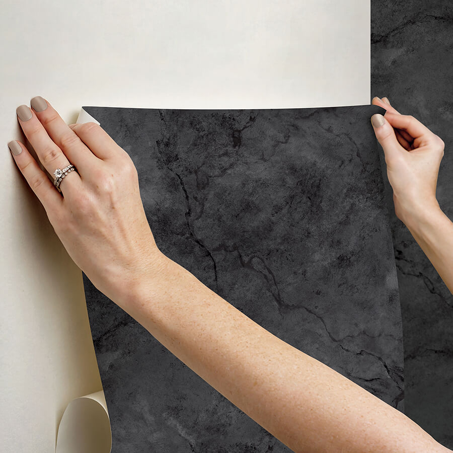 black-hayden-peel-and-stick-wallpaper-york-wallcoverings-nus4984 - York Wallcoverings Wallpaper