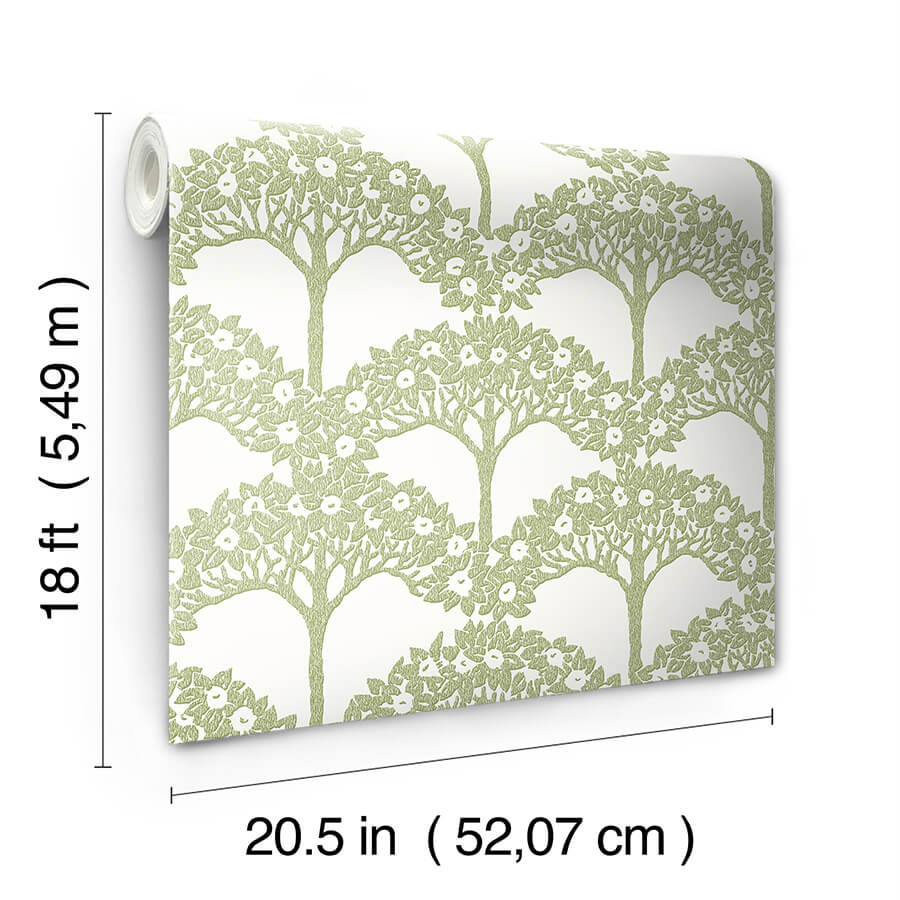 green-finley-peel-and-stick-wallpaper-york-wallcoverings-nus4987 - York Wallcoverings Wallpaper
