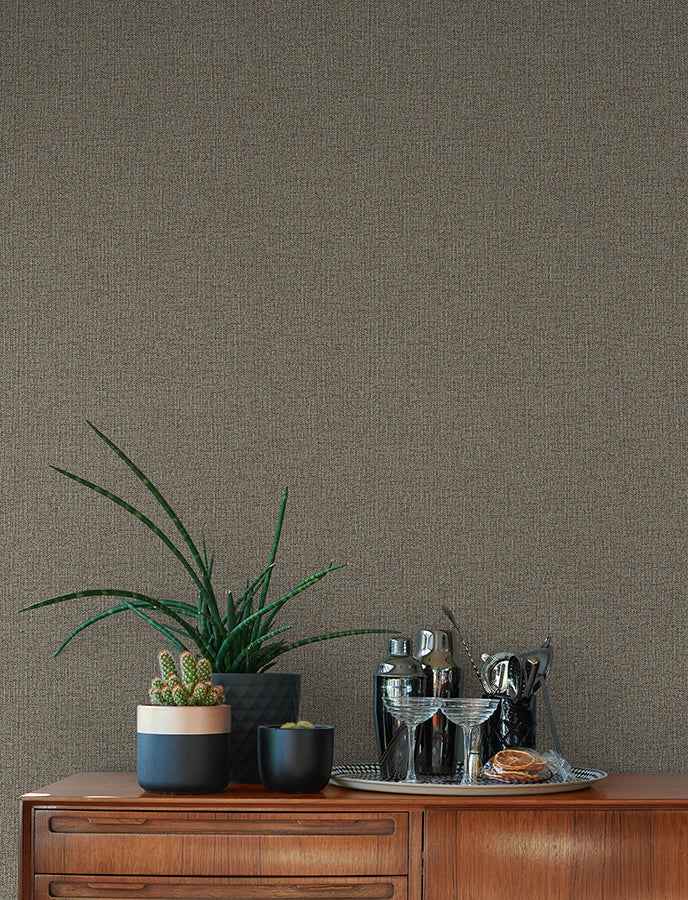hatton-brown-faux-tweed-wallpaper-york-wallcoverings-4144-9127 - York Wallcoverings Wallpaper