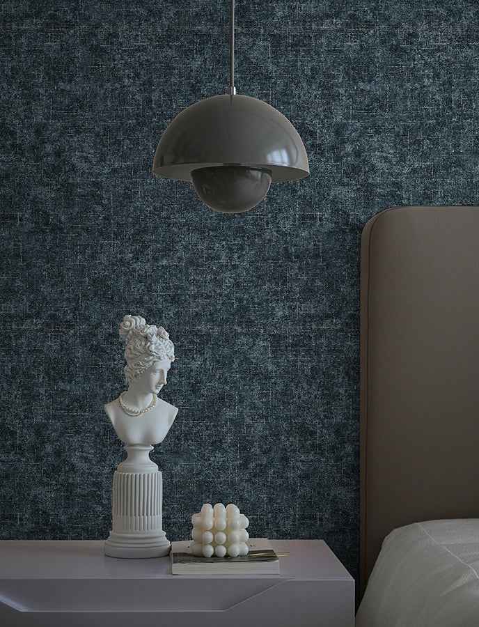 beloit-indigo-shimmer-linen-wallpaper-york-wallcoverings-4144-9142 - York Wallcoverings Wallpaper