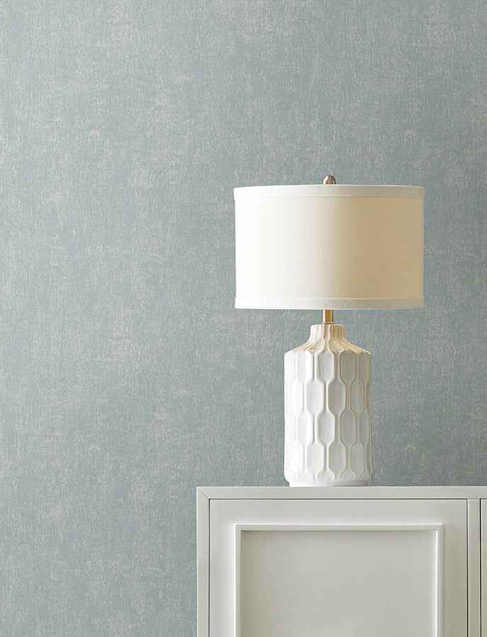edmore-light-blue-faux-suede-wallpaper-york-wallcoverings-4144-9162 - York Wallcoverings Wallpaper