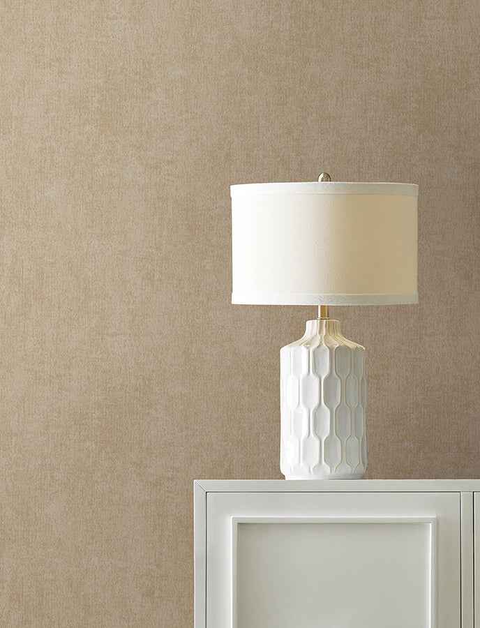 edmore-light-brown-faux-suede-wallpaper-york-wallcoverings-4144-9167 - York Wallcoverings Wallpaper
