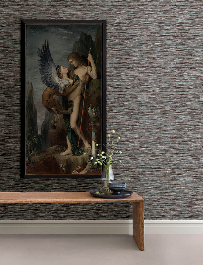 hazen-chocolate-striated-wallpaper-york-wallcoverings-4144-9170 - York Wallpaper Wallpaper