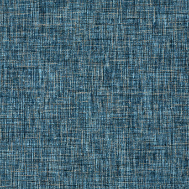 eagen-blue-linen-weave-wallpaper-york-wallcoverings-4144-9174 - York Wallcoverings Wallpaper
