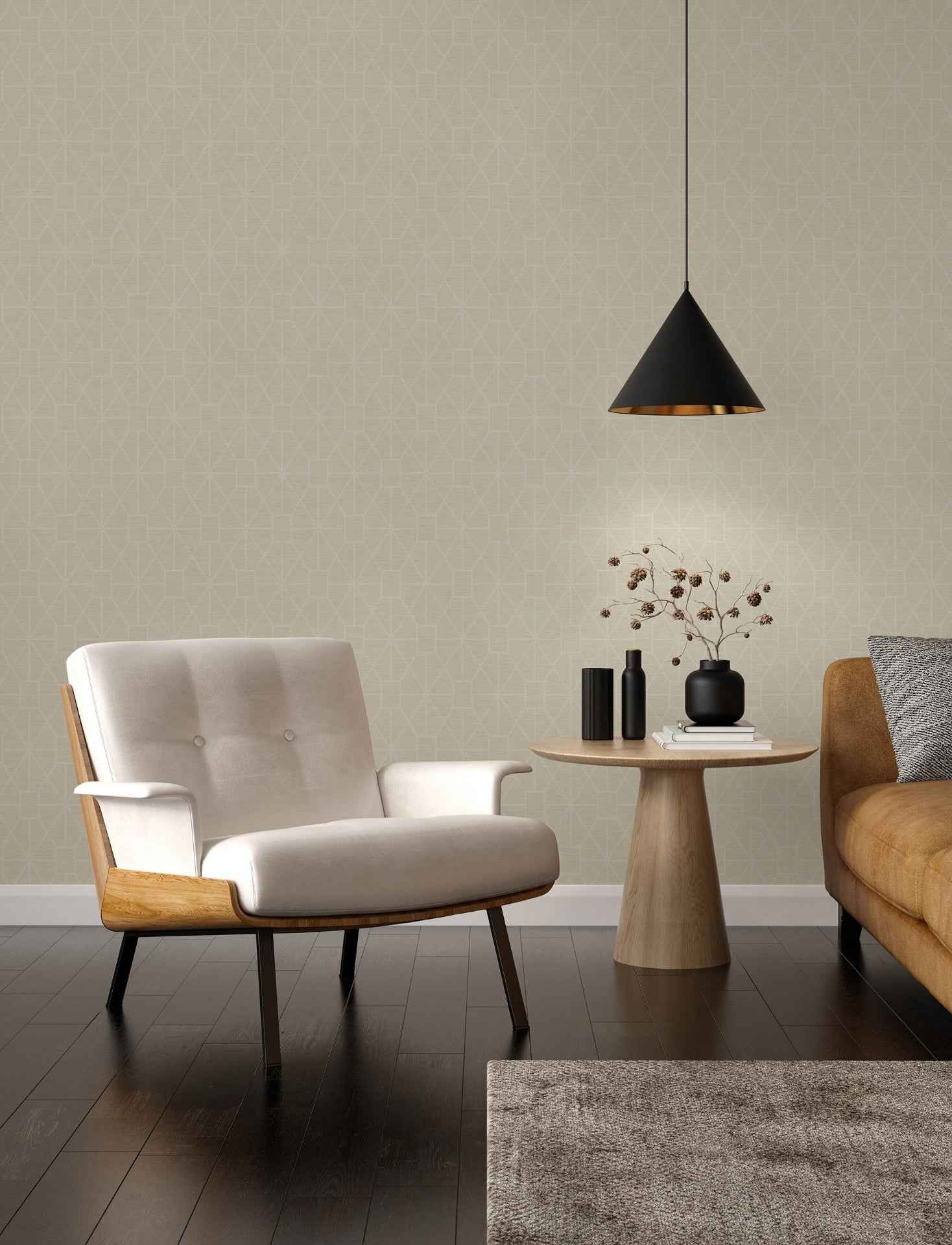 Stevenson Cream Trellis Wallpaper - York Wallcoverings - 4157-25013 - York Wallcoverings Wallpaper