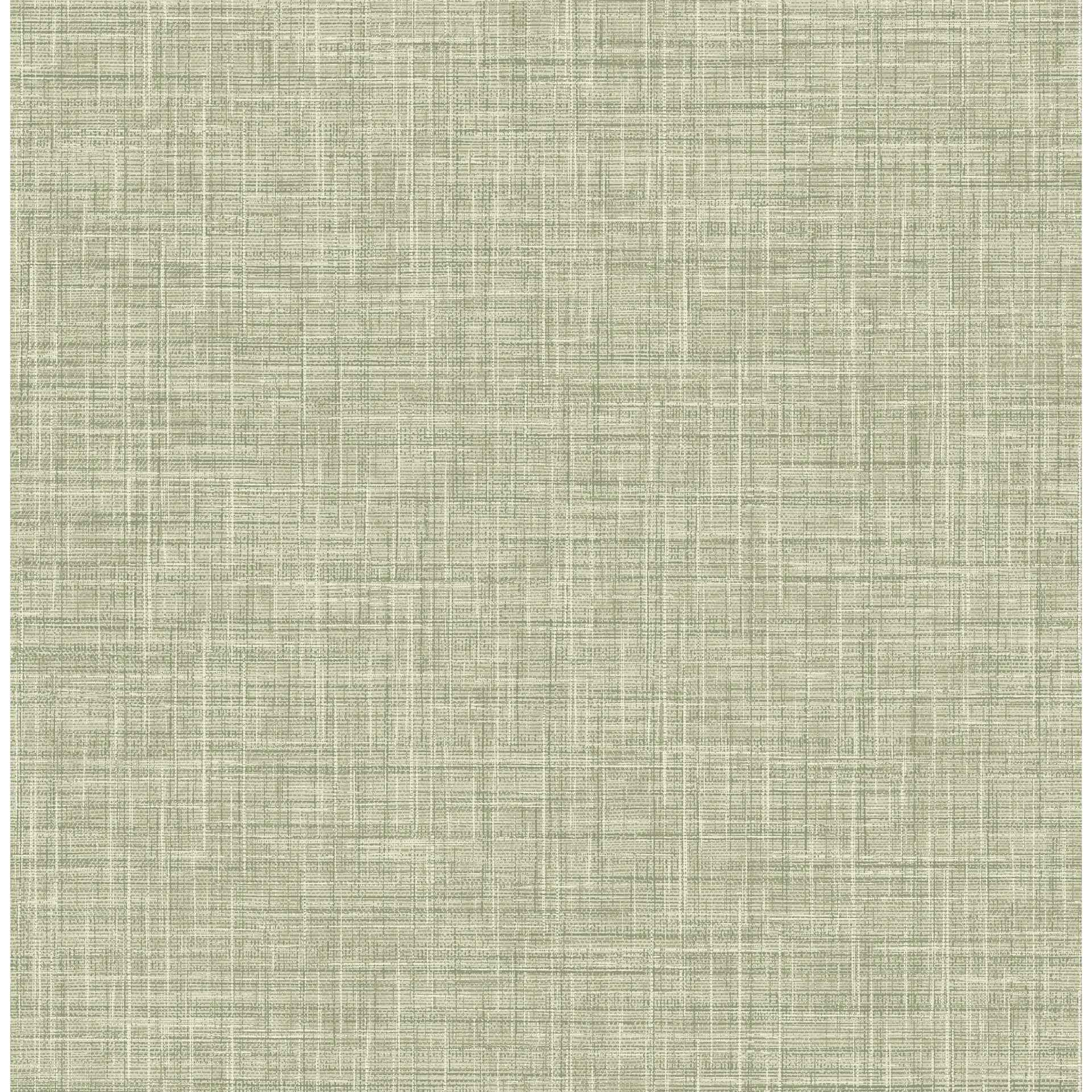 Tuckernuck Green Faux Linen Wallpaper - York Wallcoverings - 4157-25792 - York Wallcoverings Wallpaper