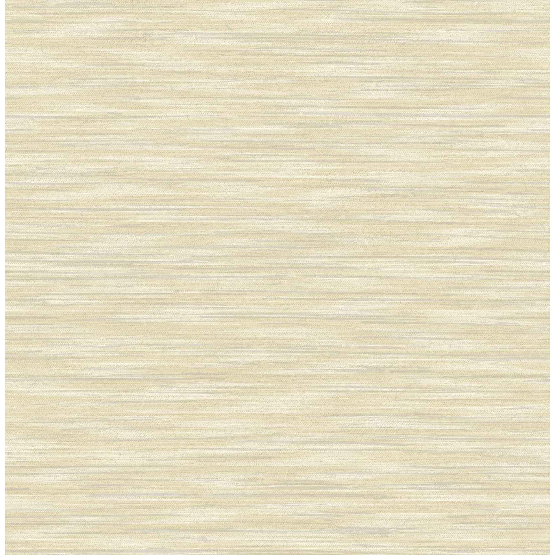 Benson Yellow Faux Fabric Wallpaper - York Wallcoverings - 4157-26156