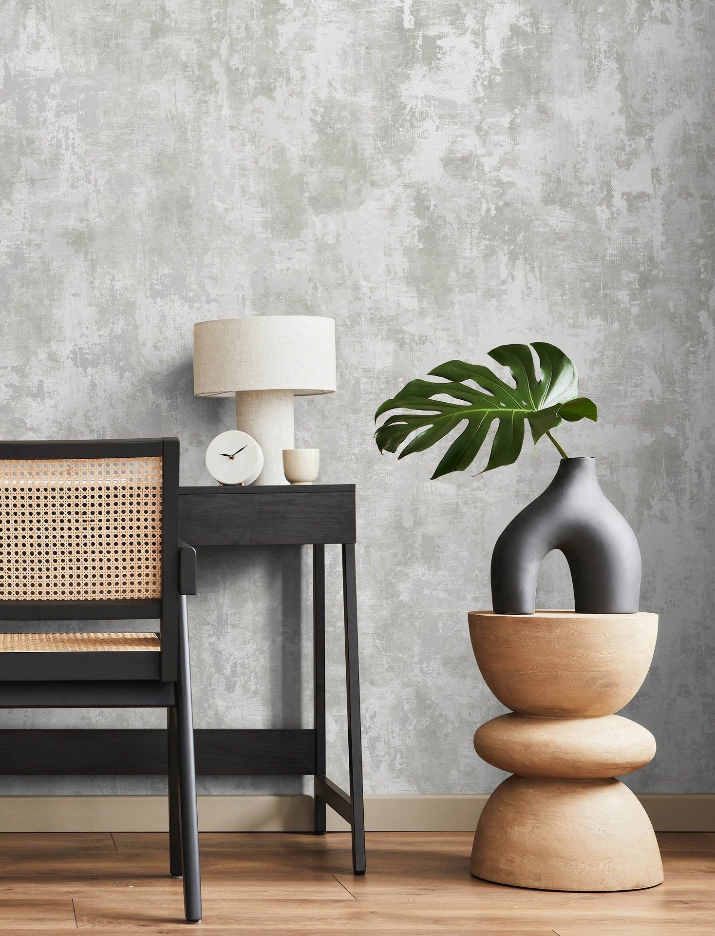 cierra-silver-stucco-wallpaper-york-wallcoverings-4157-43062 - York Wallcoverings Wallpaper