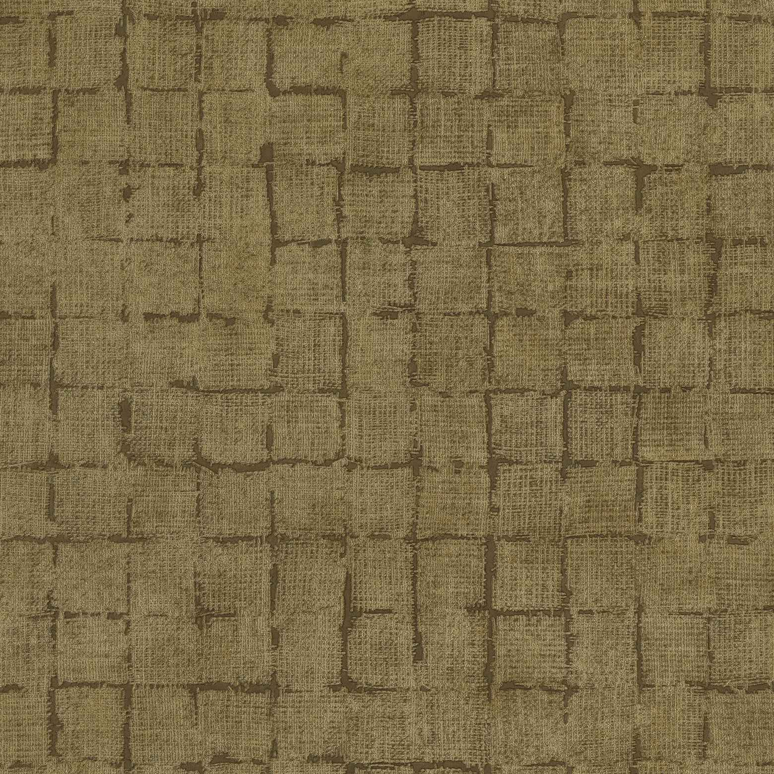 Blocks Chestnut Checkered Wallpaper - York Wallcoverings - 4157-333453 - York Wallcoverings Wallpaper