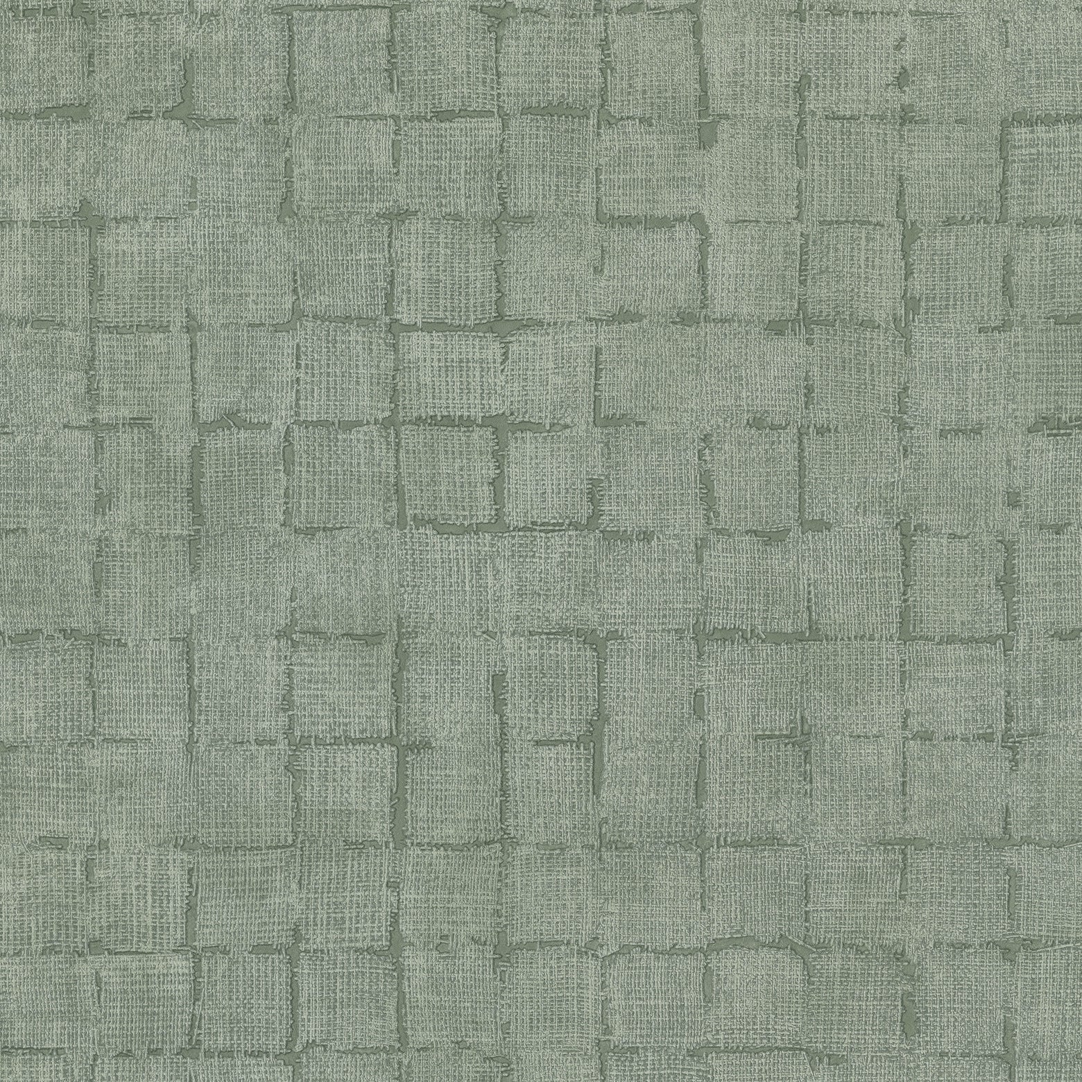 Picture of Blocks Sage Checkered Wallpaper