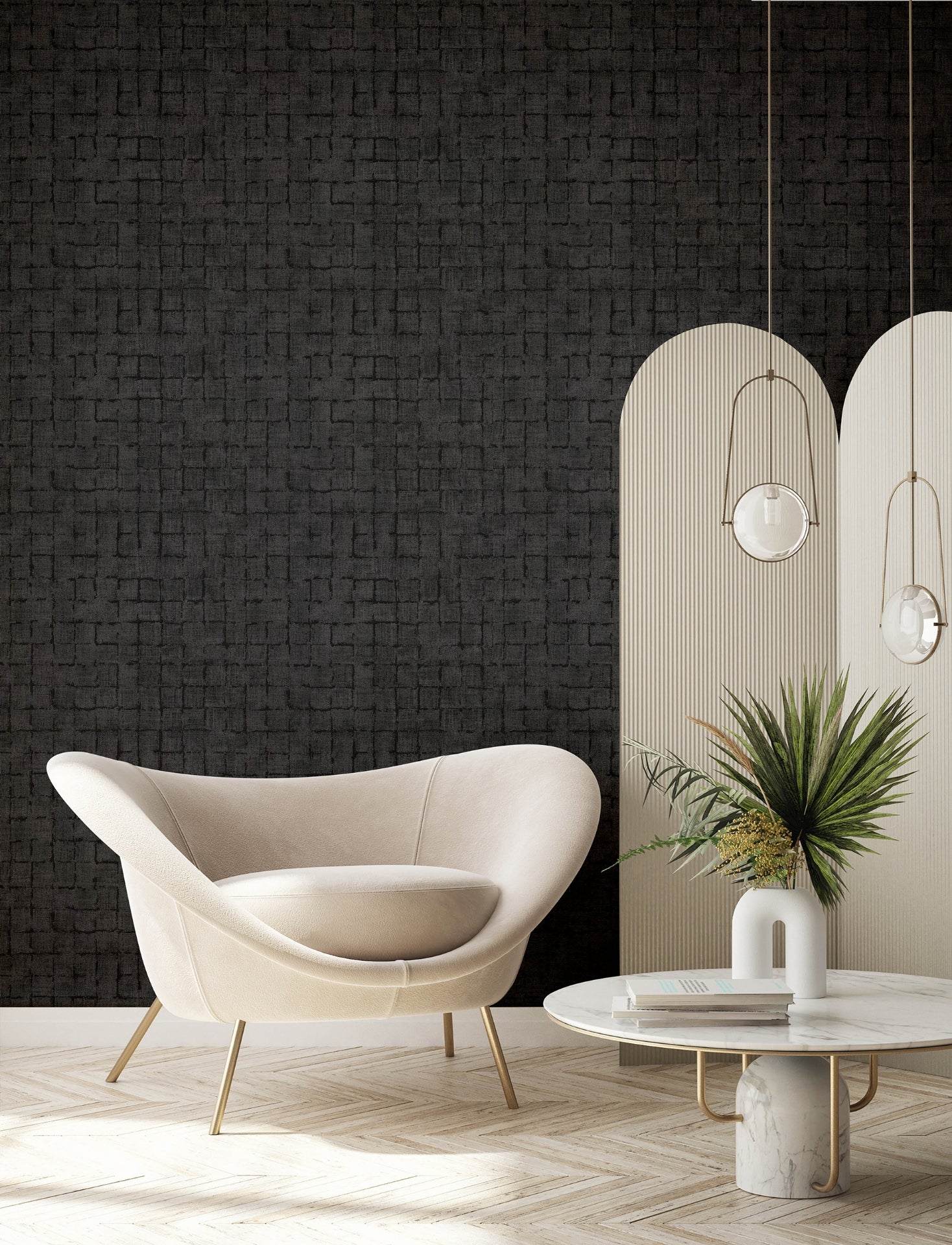 blocks-charcoal-checkered-wallpaper-york-wallcoverings-4157-333456 - York Wallcoverings Wallpaper
