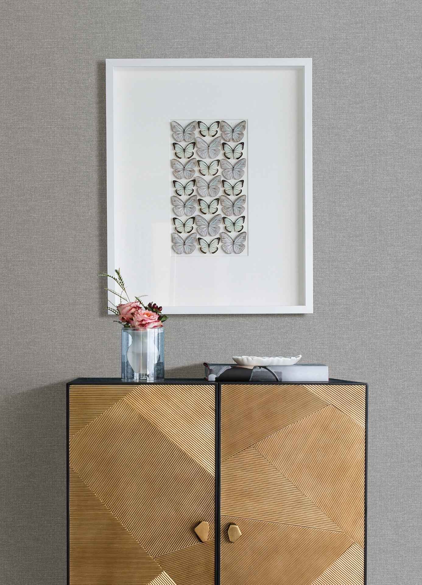 Glen Dark Grey Texture Wallpaper - York Wallcoverings - 4157-M1702 - York Wallcoverings Wallpaper