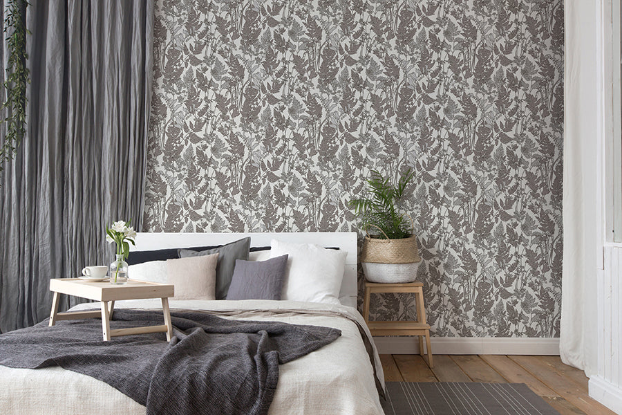 ayla-light-grey-wildflowers-wallpaper-york-wallcoverings-as377521 - York Wallcoverings Wallpaper