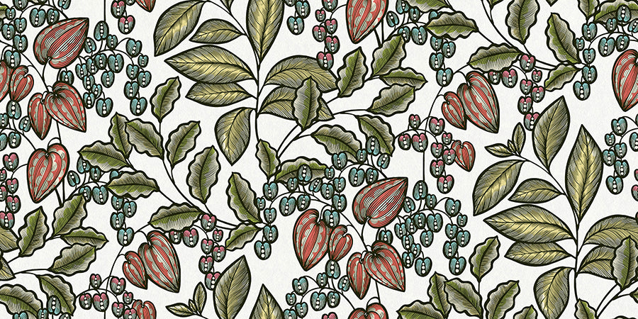 leif-white-vine-trail-wallpaper-york-wallcoverings-as377545 - York Wallcoverings Wallpaper