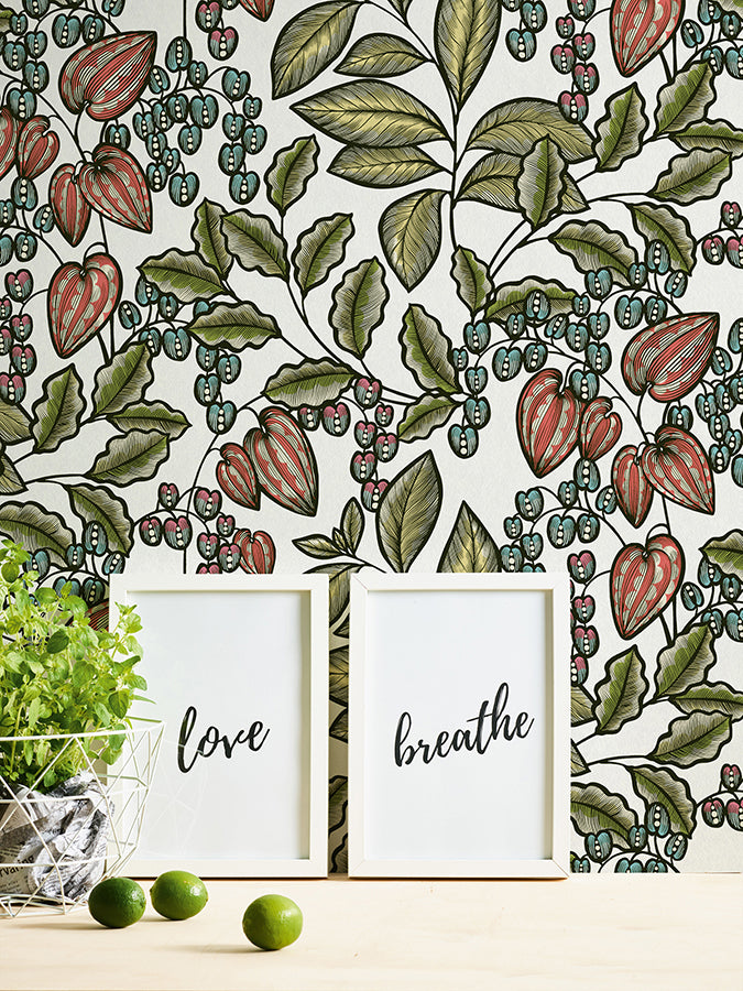 leif-white-vine-trail-wallpaper-york-wallcoverings-as377545 - York Wallcoverings Wallpaper