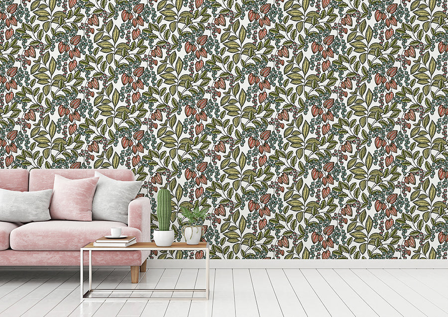 leif-white-vine-trail-wallpaper-york-wallcoverings-as377545 - York Wallcoverings Wallpaper