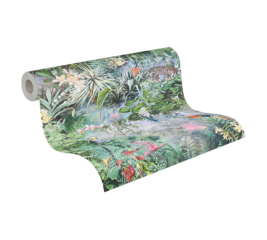 cordian-sky-blue-rainforest-landscape-wallpaper-york-wallcoverings-as381792 - York Wallcoverings Wallpaper