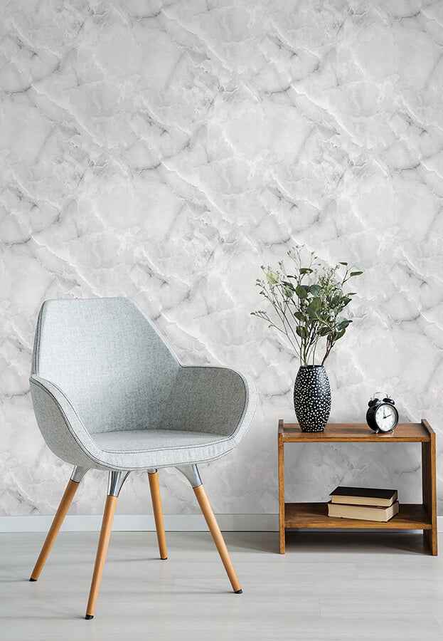 Danby Marble Peel and Stick Wallpaper - York Wallcoverings - MS6131 - York Wallcoverings Wallpaper