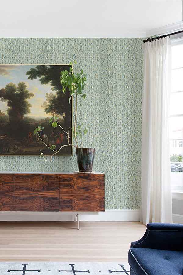 Ivan Broken Chevron Peel and Stick Wallpaper - York Wallcoverings - MS6133 - York Wallcoverings Wallpaper