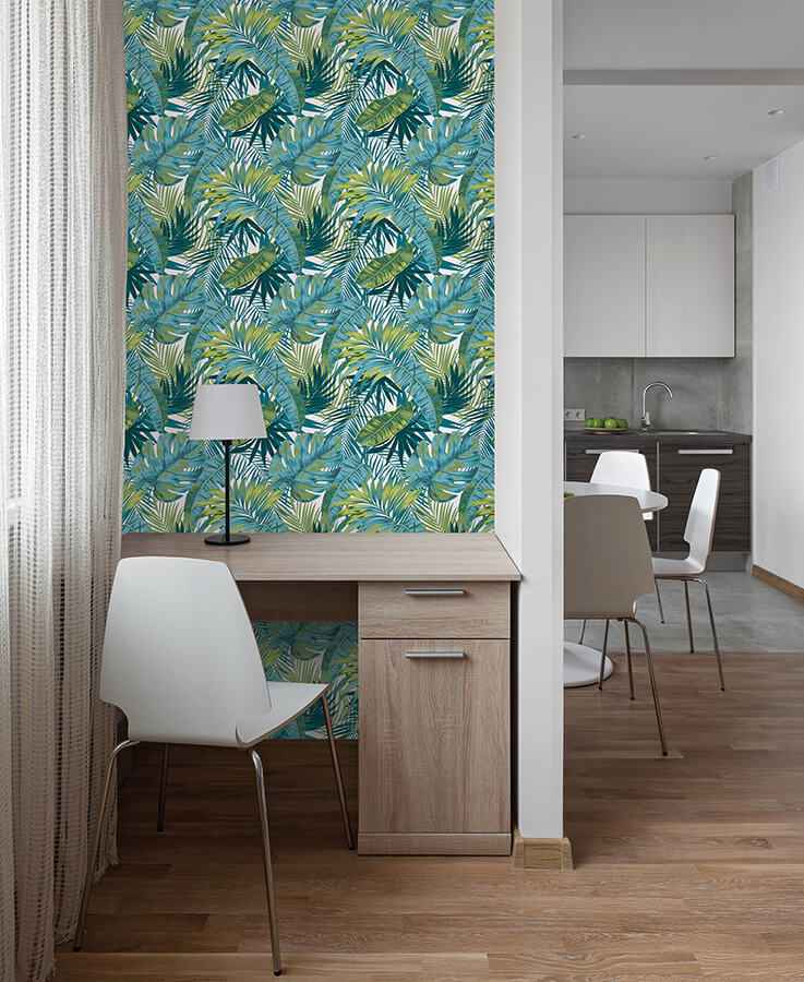 Bangalow Tropical Palm Peel and Stick Wallpaper - York Wallcoverings - MS6135 - York Wallcoverings Wallpaper