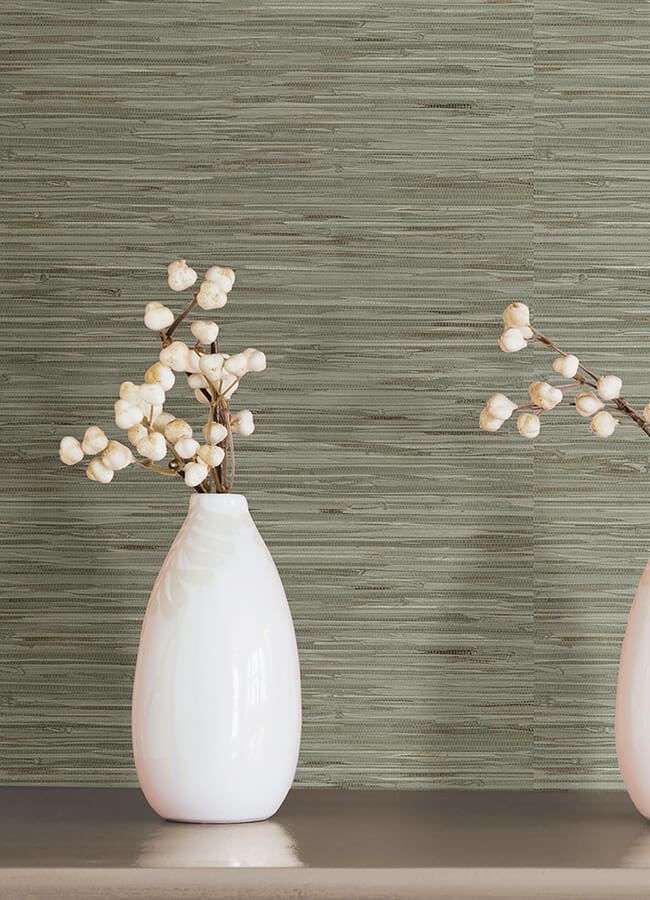 green-grassweave-peel-and-stick-wallpaper-york-wallcoverings-nus4993 - York Wallcoverings Wallpaper