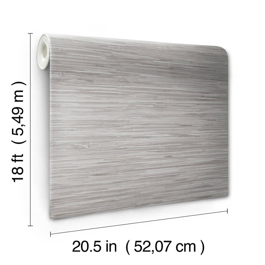 grey-grassweave-peel-and-stick-wallpaper-york-wallcoverings-nus4994 - York Wallcoverings Wallpaper