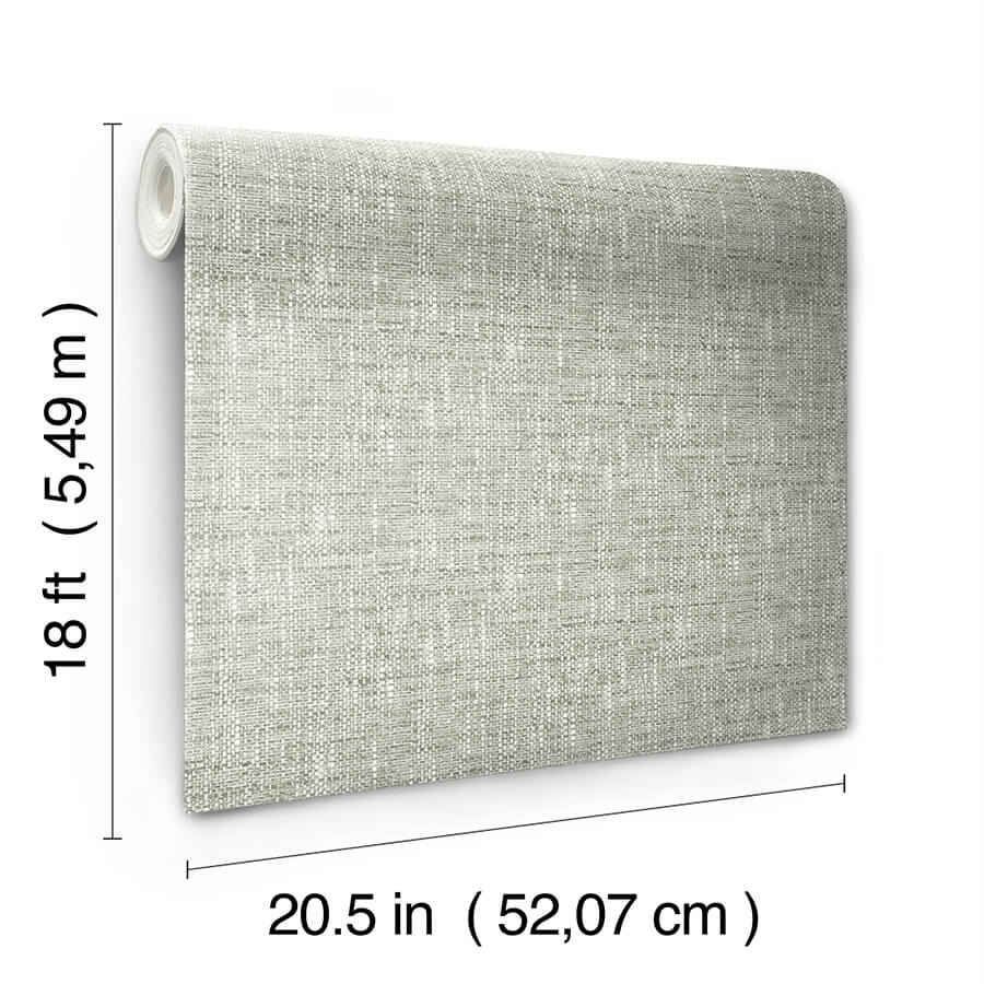 sage-poplin-peel-and-stick-wallpaper-york-wallcoverings-nus5000 - York Wallcoverings Wallpaper