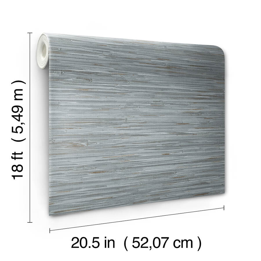 blue-grassweave-peel-and-stick-wallpaper-york-wallcoverings-nus4991 - York Wallcoverings Wallpaper