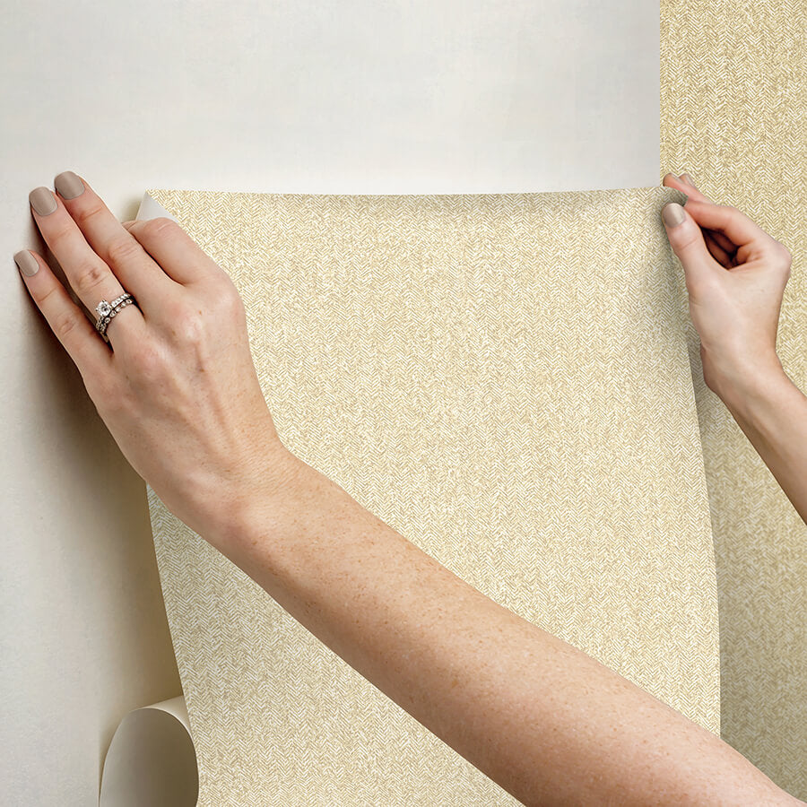 yellow-ashland-peel-and-stick-wallpaper-york-wallcoverings-nus5004 - York Wallcoverings Wallpaper