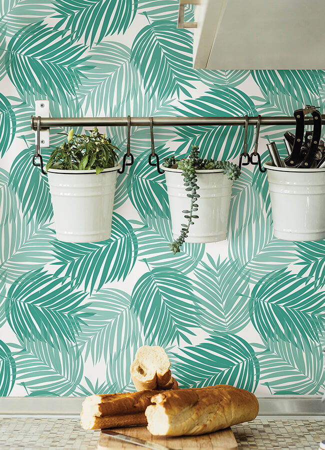 palm-leaf-stay-palm-leaf-peel-and-stick-wallpaper-york-wallcoverings-pp4697 - York Wallcoverings Wallpaper