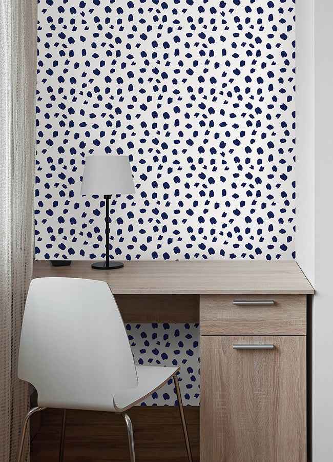 Polka Dot Spot the Fun Polka Dots Peel and Stick Wallpaper - York Wallcoverings - PP4700 - York Wallcoverings Wallpaper