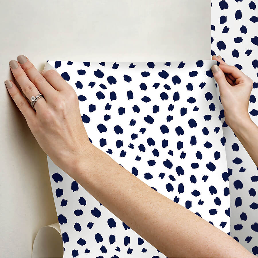 polka-dot-spot-the-fun-polka-dots-peel-and-stick-wallpaper-york-wallcoverings-pp4700 - York Wallcoverings Wallpaper