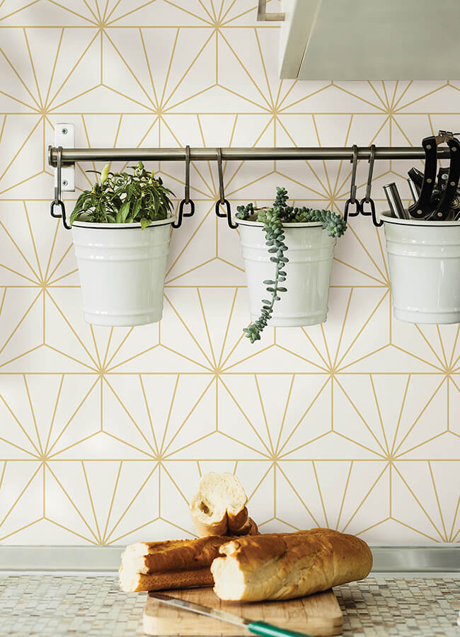 geometric-gold-standard-geometric-peel-and-stick-wallpaper-york-wallcoverings-pp4703 - York Wallcoverings Wallpaper
