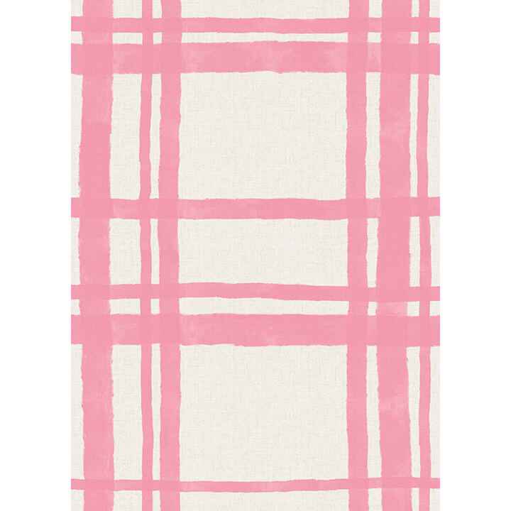 Plaid Think Pink Geometric Peel & Stick - York Wallcoverings - PP4706