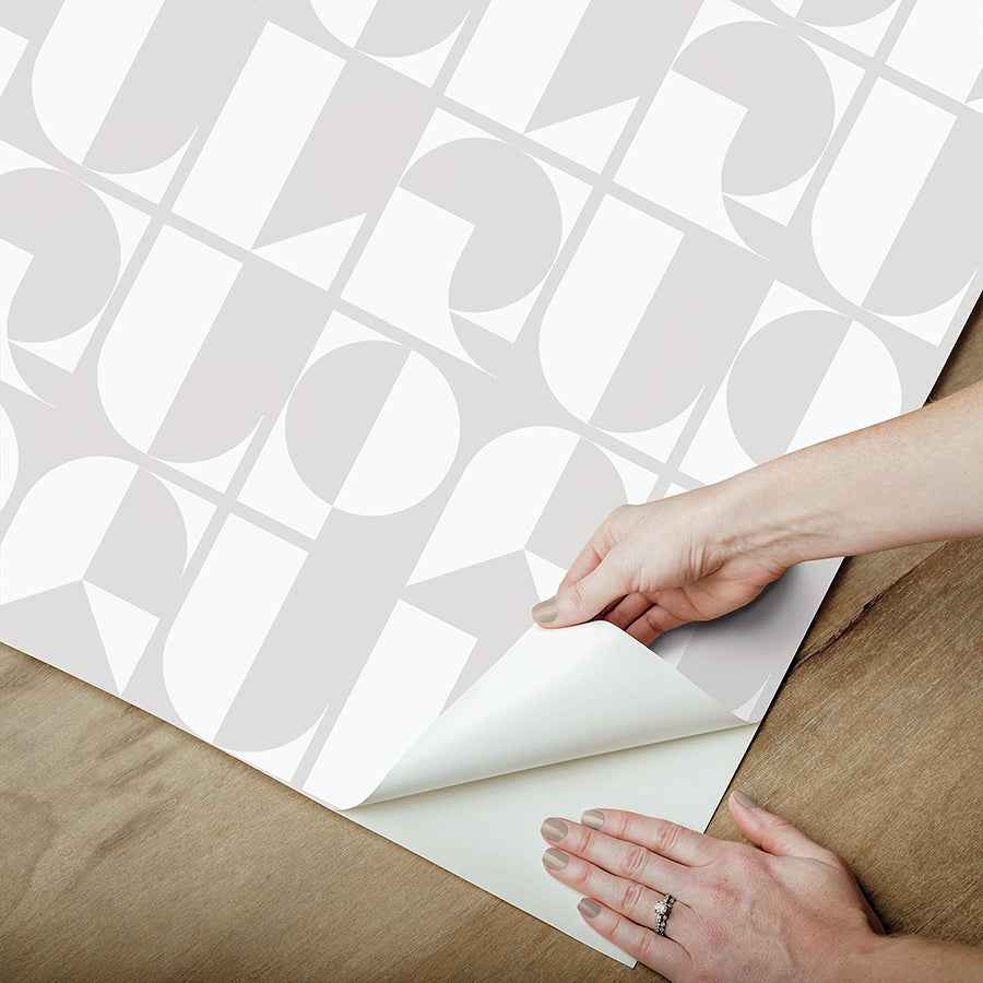 Ghost Grey Rudeco Peel and Stick Wallpaper - York Wallcoverings - RPS6140 - York Wallcoverings Wallpaper