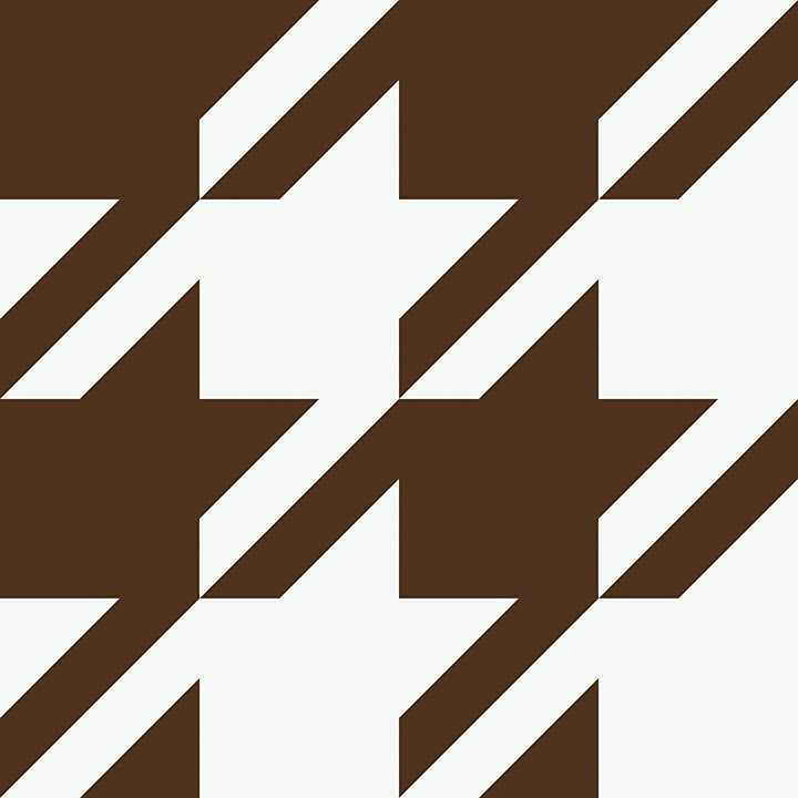 Brown Ruhoundstooth Peel and Stick Wallpaper - York Wallcoverings - RPS6148 - York Wallcoverings Wallpaper