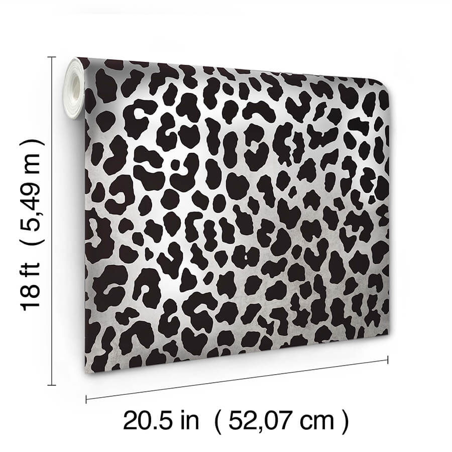 black-ruleopard-peel-and-stick-wallpaper-york-wallcoverings-rps6150 - York Wallcoverings Wallpaper